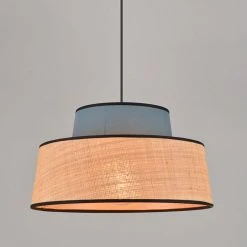 Corep Suspension En Coton Et Raphia D38cm Pétrole - Mallorca -Market Set Shop 622591 FRN02 WEB