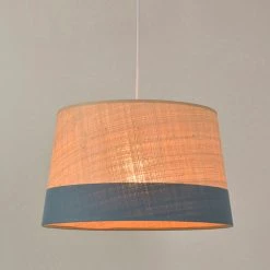 Corep Suspension En Coton Et Raphia D38cm Pétrole - Marina -Market Set Shop 622593 FRN02 WEB