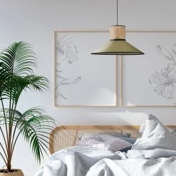 Corep Suspension En Coton Et Cannage D44cm Kaki - Pennsy -Market Set Shop 622598 FRN04 WEB