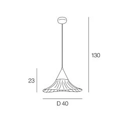 Corep Suspension En Métal D40cm Noir Mat - Lizzie -Market Set Shop 622603 FRN03 WEB