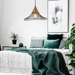 Corep Suspension En Métal D40cm Noir Mat - Lizzie -Market Set Shop 622603 FRN04 WEB