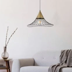 Corep Suspension En Métal D40cm Noir Mat - Lizzie -Market Set Shop 622603 FRN05 WEB