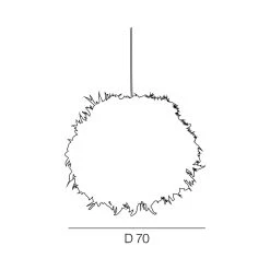 Corep Suspension Boule En Plumes Blanc D70cm Blanc - Kokot -Market Set Shop 622608 FRN03 WEB