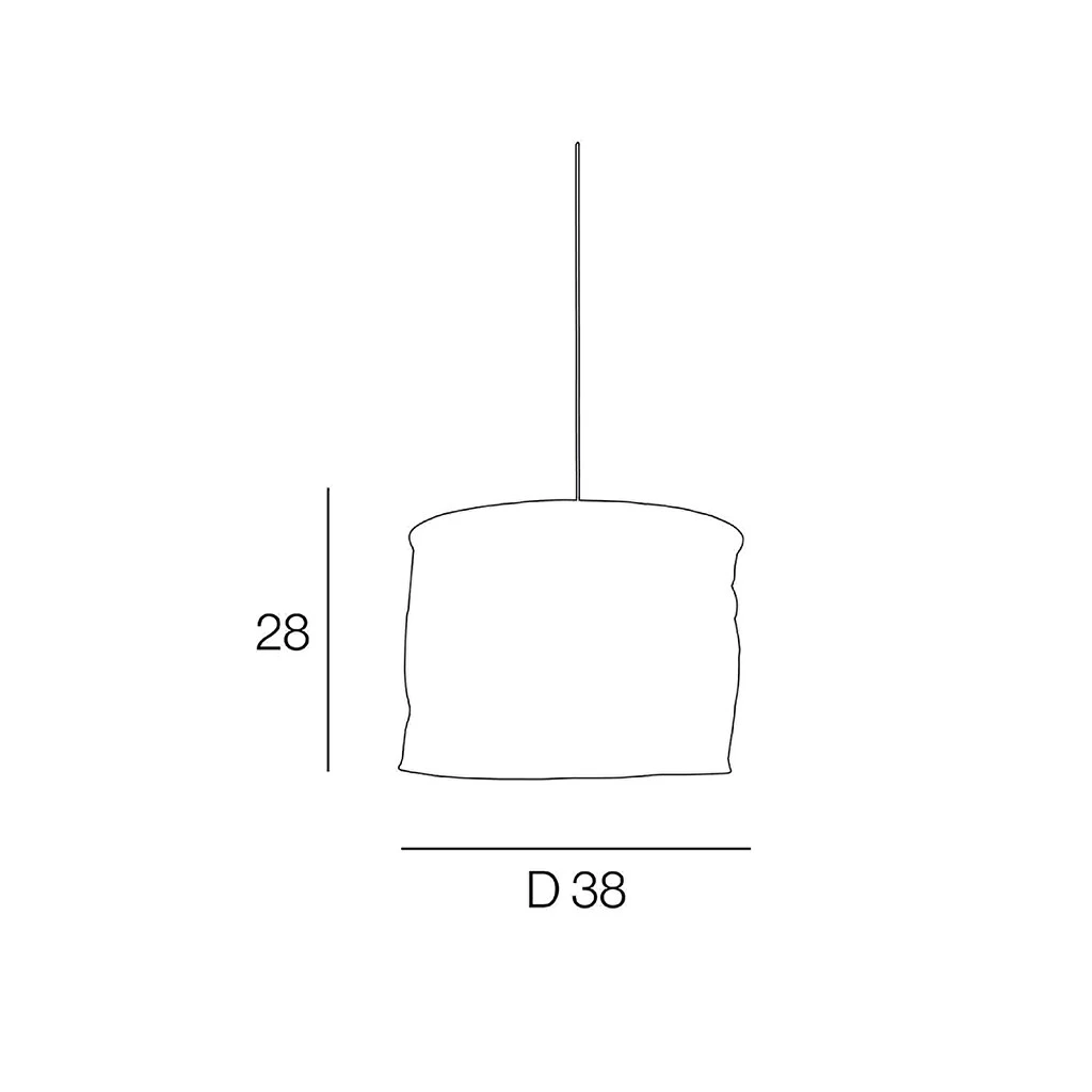 Corep Suspension En Lin D38cm Moka - Linen 3 Corep Suspension En Lin D38cm Moka - Linen – Image 3