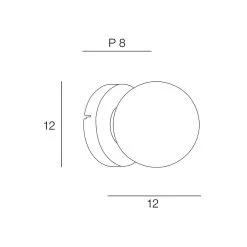 Corep Applique En Metal Et Verre H12cm Noir - Seventy -Market Set Shop 622614 FRN03 WEB