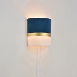 Corep Applique En Coton Et Velours H20cm Marine - Velvet -Market Set Shop 622619 FRN02 WEB