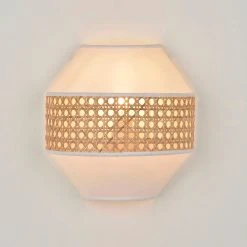 Corep Applique En Coton Et Cannage H21cm Blanc - Jarawa 9 Corep Applique En Coton Et Cannage H21cm Blanc - Jarawa -Market Set Shop 622630 FRN02 WEB