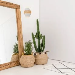 Corep Applique En Coton Et Cannage H21cm Blanc - Jarawa 11 Corep Applique En Coton Et Cannage H21cm Blanc - Jarawa -Market Set Shop 622630 FRN04 WEB