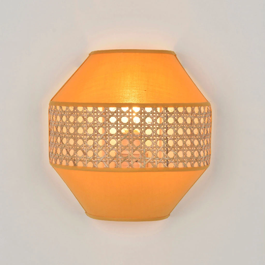 Corep Applique En Coton Et Cannage H21cm Moutarde - Jarawa 3 Corep Applique En Coton Et Cannage H21cm Moutarde - Jarawa – Image 3