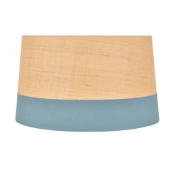 Corep Abat-jour En Raphia Et Coton D45cm Petrole - Faa