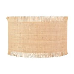 Corep Abat-jour Cylindre En Raphia Naturel D40cm