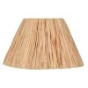 Corep Abat-jour Conique En Raphia Naturel D22cm