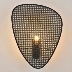 Market Set Applique 1 Lumière En Métal Et Cannage H42cm Noir - Screen -Market Set Shop 623087 FRN06 WEB