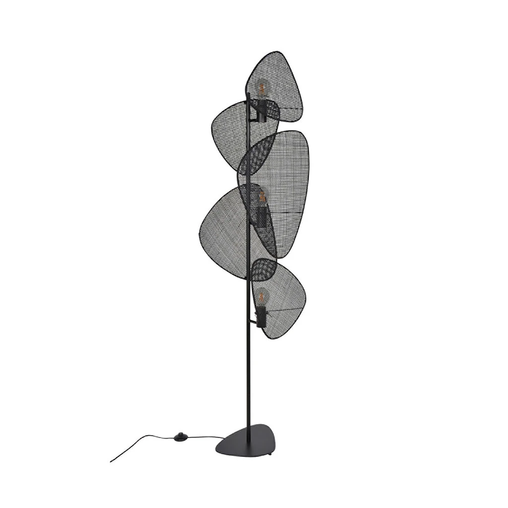 Market Set Lampadaire En Metal Et Cannage H179cm Noir - Screen 1 Market Set Lampadaire En Metal Et Cannage H179cm Noir - Screen