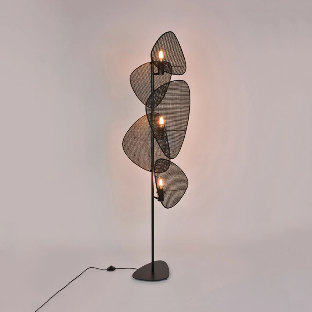 Market Set Lampadaire En Metal Et Cannage H179cm Noir - Screen 2 Market Set Lampadaire En Metal Et Cannage H179cm Noir - Screen – Image 2