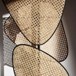 Market Set Lampadaire En Métal Et Cannage H179cm Naturel - Screen -Market Set Shop 623094 FRN06 WEB