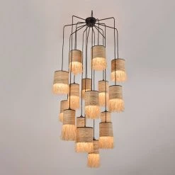 Market Set Suspension 16 Lumières En Bana Et Raphia H204cm Frange - Formentera 7 Market Set Suspension 16 Lumières En Bana Et Raphia H204cm Frange - Formentera -Market Set Shop 623102 FRN02 WEB
