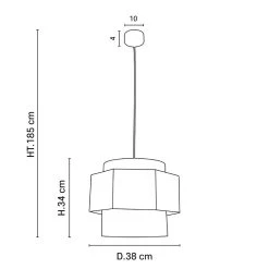 Market Set Suspension En Lin Lave, Bana Et Raphia Frange H34cm Curry -Marrakech -Market Set Shop 623111 FRN03 WEB