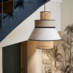 Market Set Suspension En Lin Lavé Et Cannage H44cm Nude - Singapour 9 Market Set Suspension En Lin Lavé Et Cannage H44cm Nude - Singapour -Market Set Shop 623123 FRN04 WEB