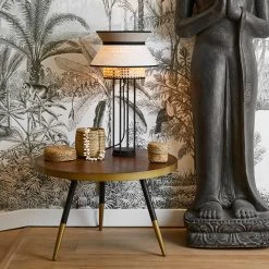 Market Set Lampe En Lin Lave Et Cannage H56cm Nude - Singapour -Market Set Shop 623126 FRN04 WEB