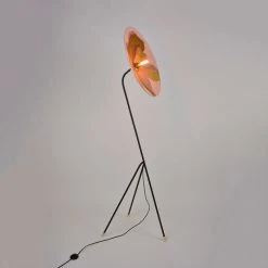 Market Set Lampadaire Pivo En Metal, Velours Et Lin H180cm - Sonia Laudet Nosachite -Market Set Shop 623134 FRN02 WEB