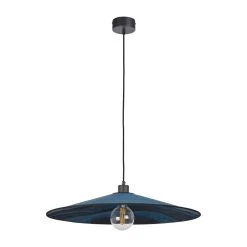 Market Set Suspension En Métal, Velour Et Lin D60cm Nuit - Sonia Laudet Malachite