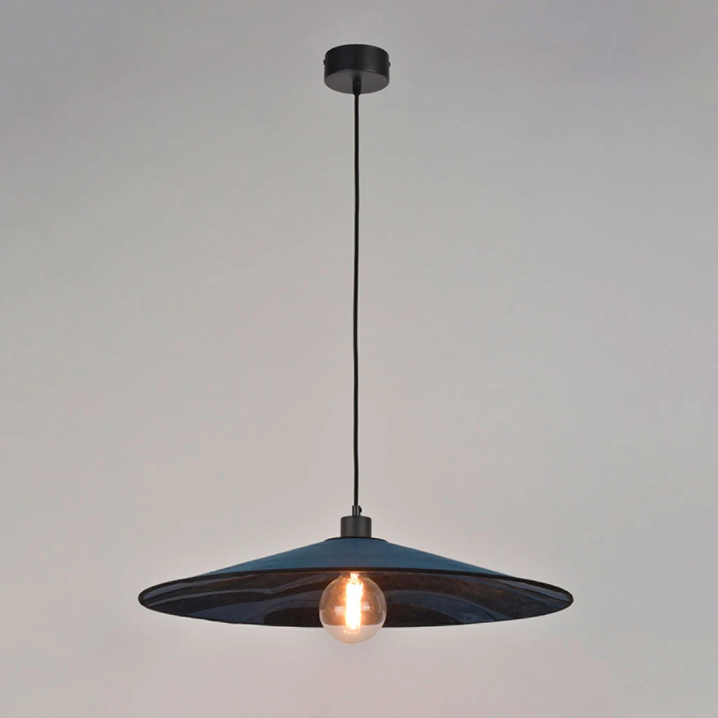 Market Set Suspension En Métal, Velour Et Lin D60cm Nuit - Sonia Laudet Malachite 3 Market Set Suspension En Métal, Velour Et Lin D60cm Nuit - Sonia Laudet Malachite – Image 3