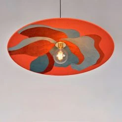 Market Set Suspension En Métal, Velour Et Lin D60cm Camelia - Sonia Laudet Malachite -Market Set Shop 623139 FRN05 WEB