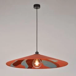 Market Set Suspension En Métal, Velour Et Lin D80cm Camelia - Sonia Laudet Malachite -Market Set Shop 623140 FRN02 WEB