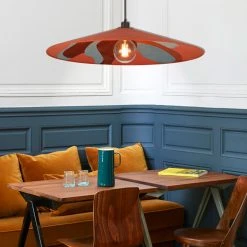 Market Set Suspension En Métal, Velour Et Lin D80cm Camelia - Sonia Laudet Malachite -Market Set Shop 623140 FRN04 WEB