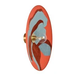 Market Set Applique En Métal, Velours Et Lin H60cm Camelia - Sonia Laudet Nostalgia -Market Set Shop 623148 FRN05 WEB