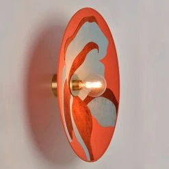 Market Set Applique En Métal, Velours Et Lin H60cm Camelia - Sonia Laudet Nostalgia -Market Set Shop 623148 FRN06 WEB