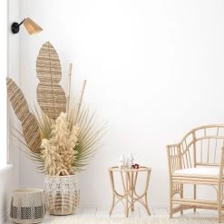 Corep Lampe En Métal Et Raphia H16cm - Playa -Market Set Shop 631518 FRN03 WEB