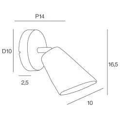 Corep Spot 1 Lumière En Raphia H16.5cm Naturel - Playa -Market Set Shop 631520 FRN04 WEB