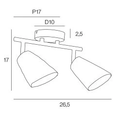 Corep Spot 2 Lumières En Raphia L26.5cm Naturel - Playa -Market Set Shop 631521 FRN04 WEB