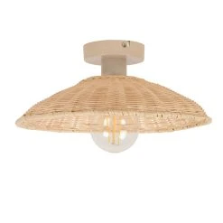 Corep Applique En Métal Et Rotin Tressé D30cm Naturel - Calanques