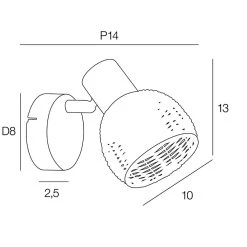 Corep Spot 1 Lumière En Métal Et Rotin Tressé H13cm Naturel - Calanques 7 Corep Spot 1 Lumière En Métal Et Rotin Tressé H13cm Naturel - Calanques -Market Set Shop 631527 FRN04 WEB