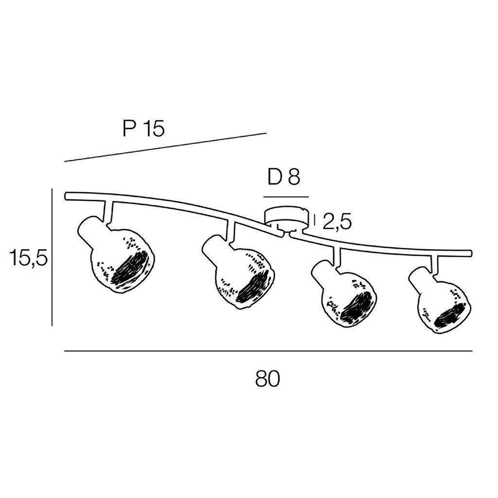 Corep Spot 4 Lumières En Métal Et Rotin Tressé L80cm Naturel - Calanques 4 Corep Spot 4 Lumières En Métal Et Rotin Tressé L80cm Naturel - Calanques – Image 4
