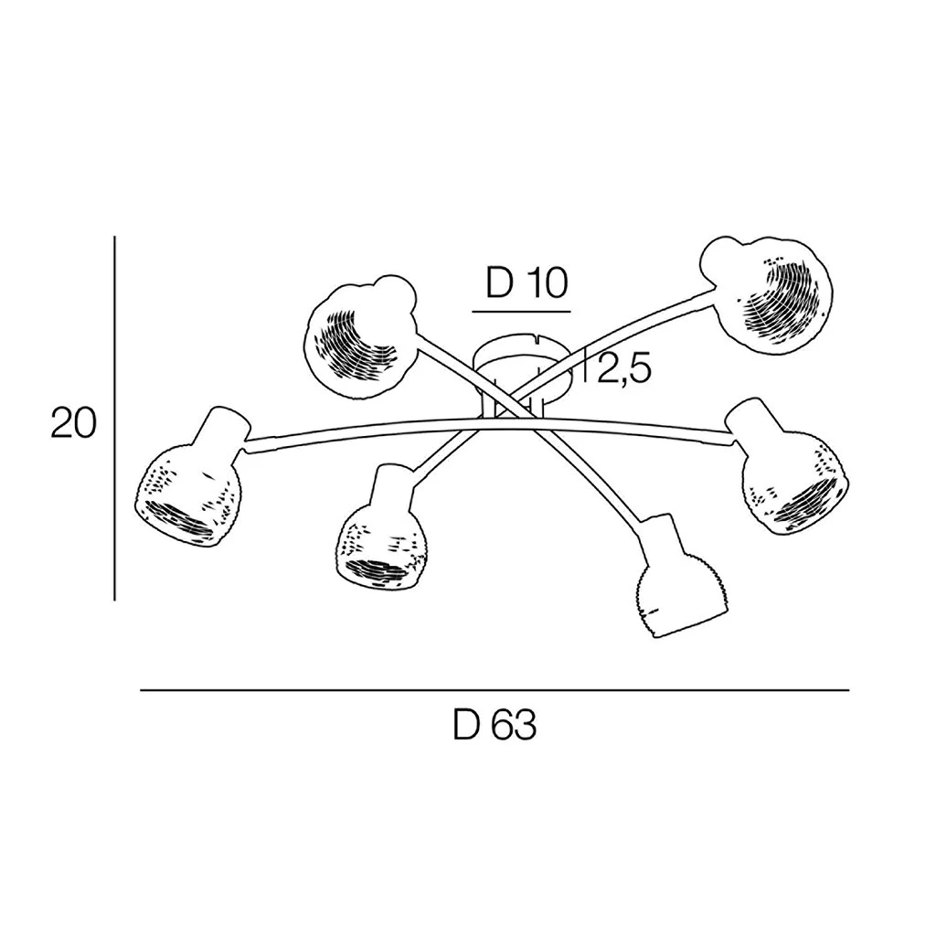 Corep Spot 6 Lumières En Métal Et Rotin Tressé D63cm Naturel - Calanques 4 Corep Spot 6 Lumières En Métal Et Rotin Tressé D63cm Naturel - Calanques – Image 4
