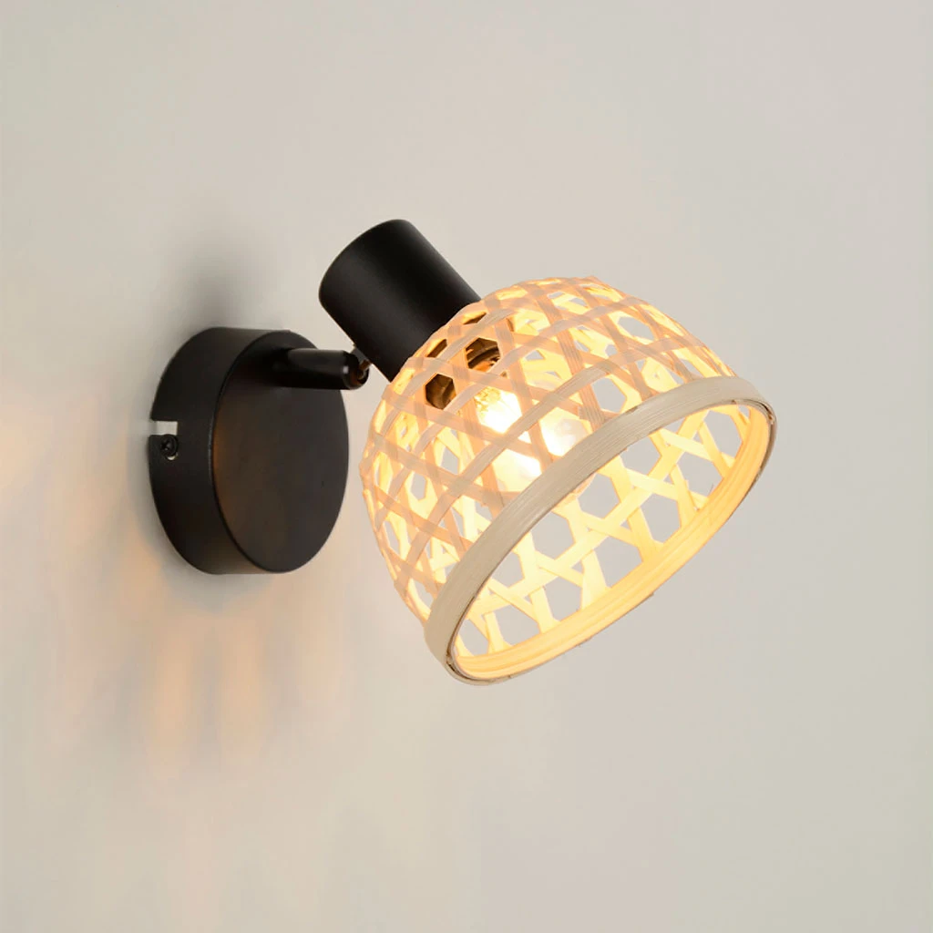 Corep Spot 1 Lumière En Métal Et Bambou H16cm Noir - Kami 2 Corep Spot 1 Lumière En Métal Et Bambou H16cm Noir - Kami – Image 2