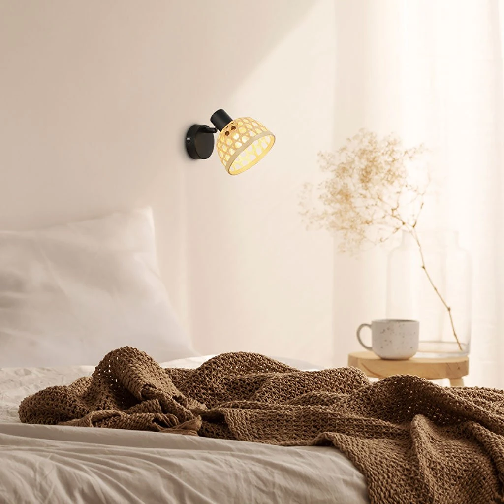 Corep Spot 1 Lumière En Métal Et Bambou H16cm Noir - Kami 3 Corep Spot 1 Lumière En Métal Et Bambou H16cm Noir - Kami – Image 3