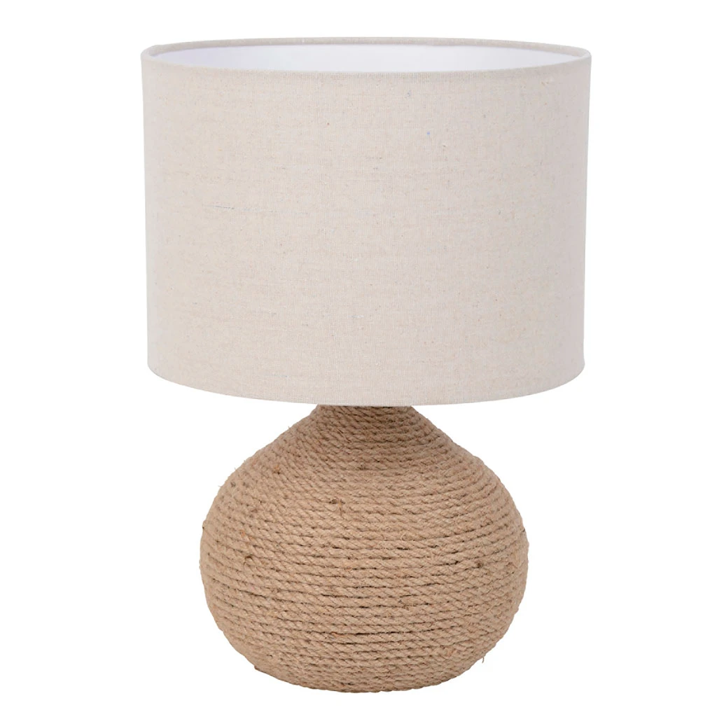 Corep Lampe En Céramique Et Lin H40cm Naturel - Hacienda 1 Corep Lampe En Céramique Et Lin H40cm Naturel - Hacienda
