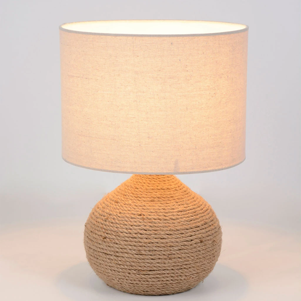 Corep Lampe En Céramique Et Lin H40cm Naturel - Hacienda 2 Corep Lampe En Céramique Et Lin H40cm Naturel - Hacienda – Image 2