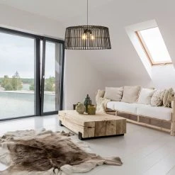 Corep Suspension En Bambou D78cm Noir - Thaya -Market Set Shop 631564 FRN03 WEB