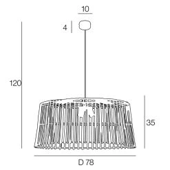 Corep Suspension En Bambou D78cm Noir - Thaya -Market Set Shop 631564 FRN04 WEB