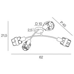 Corep Spot 4 Lumières En Métal Et Rotin L62cm Brun - Bali 8 Corep Spot 4 Lumières En Métal Et Rotin L62cm Brun - Bali -Market Set Shop 631567 FRN04 WEB