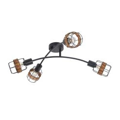 Corep Spot 4 Lumières En Métal Et Rotin L62cm Brun - Bali 9 Corep Spot 4 Lumières En Métal Et Rotin L62cm Brun - Bali -Market Set Shop 631567 FRN05 WEB