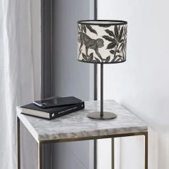 Corep Lampe En Métal Et Coton H36cm Noir - Basic Sapajou -Market Set Shop 631572 FRN03 WEB