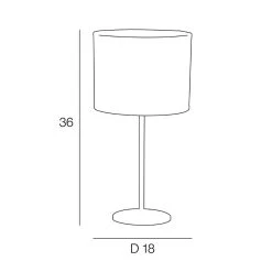 Corep Lampe En Métal Et Coton H36cm Noir - Basic Sapajou -Market Set Shop 631572 FRN04 WEB