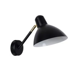 Corep Applique En Métal Et Laiton H19cm Noir Mat - Marcel